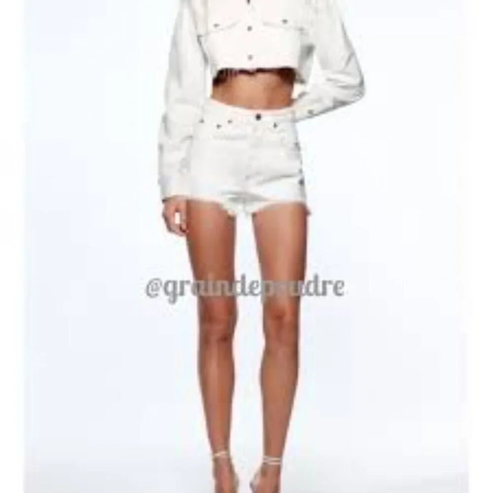 NWR Zara White High Rise Shorts Size 6